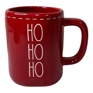Rae Dunn "HO HO HO" Stitched Coffee Mug